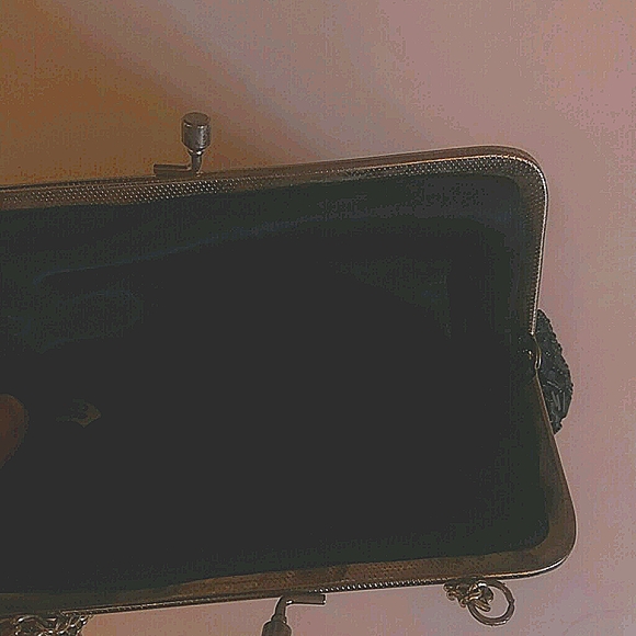 vintage sequin black bag/ purse - Picture 3 of 3